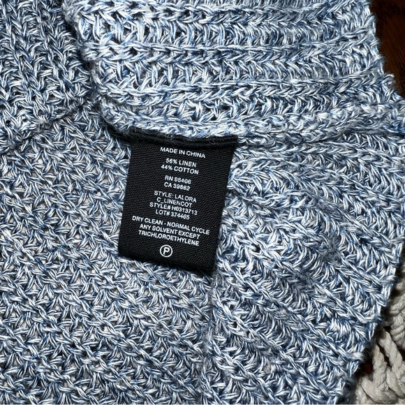 Theory | Lalora Linen Cutout Back Sweater - Picture 5 of 8